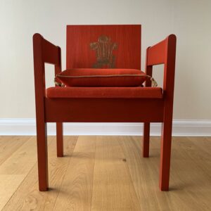 An original Prince of Wales Investiture chair and cushion - £1250