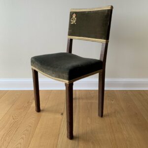 An original George VI coronation chair - £1500 - featured in House & Garden, May 2023